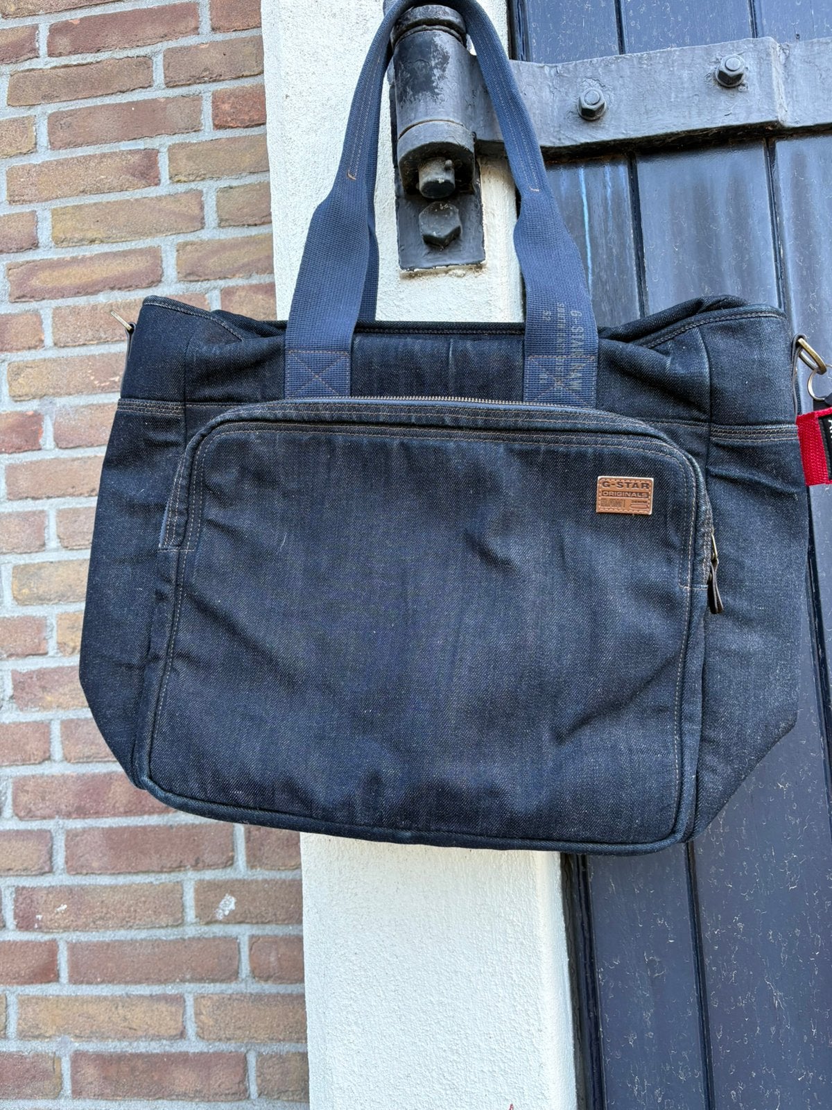G-Star tas, schooltas, weekendtas, reistas, denim, ruime tas, Ophalen of Verzenden, Zo goed als nieuw, Blauw, Overige typen