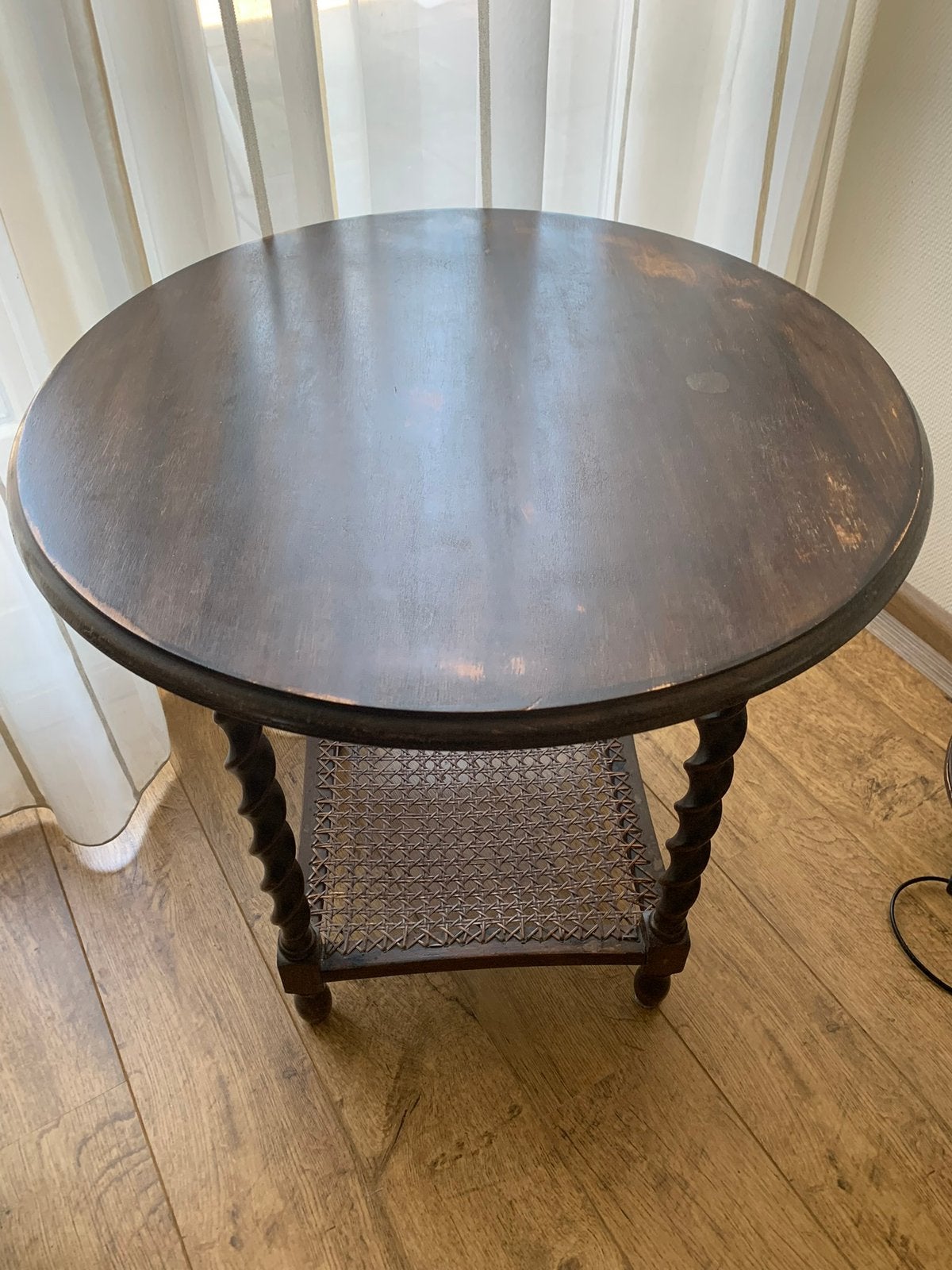 Antiek houten bijzettafel/wijntafel, Ophalen