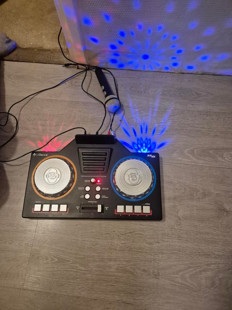 iDance DJ Set met microfoon en discolamp, Ophalen of Verzenden