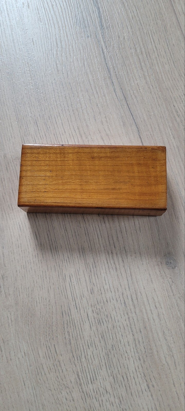 Vintage postzegel houten doosje met vakjes, Ophalen of Verzenden