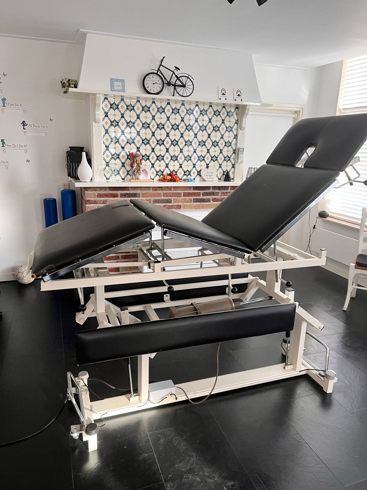 Massagetafel, Professionele behandelbank, Ophalen