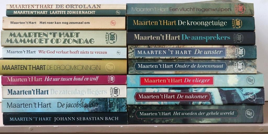 17x Maarten 't Hart, Boeken, Literatuur, Gelezen, Nederland, Ophalen of Verzenden