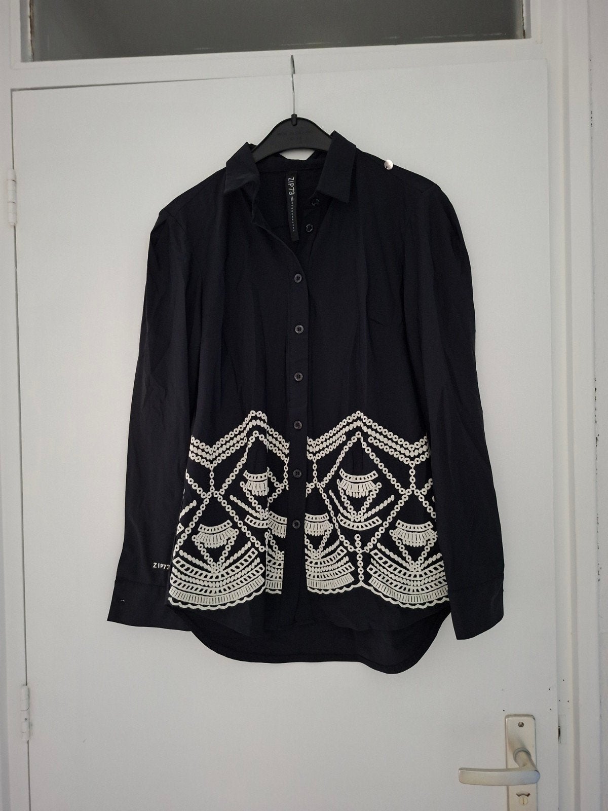 ZIP73 Blouse Zo Goed Als Nieuw - Maat S, Kleding | Dames, ZIP73, Zwart, Ophalen of Verzenden, Zo goed als nieuw