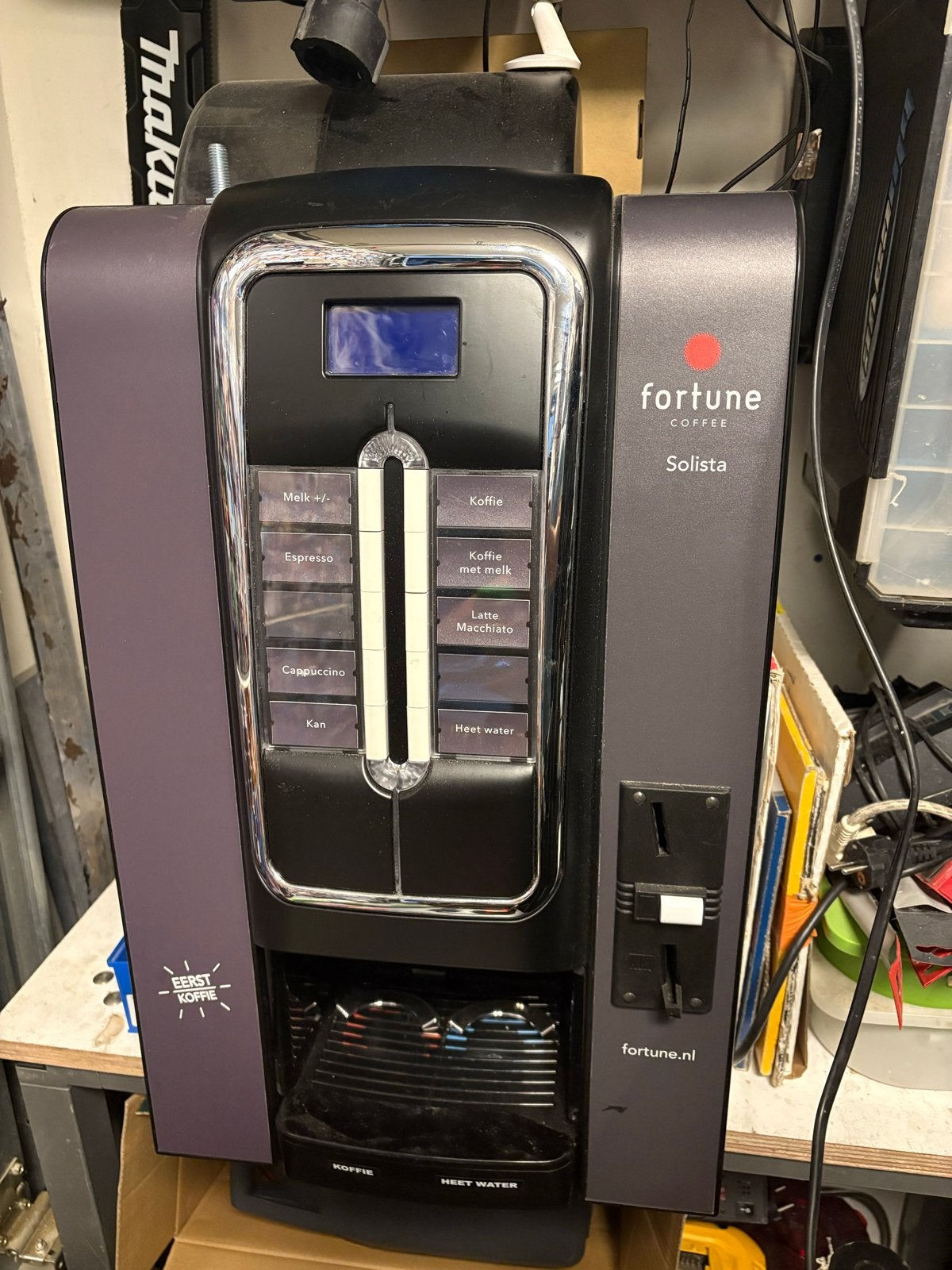 Fortune Solista Koffiemachine - Diverse Koffiesoorten, Gebruikt, 10 kopjes of meer, Koffiemachine, Koffiebonen