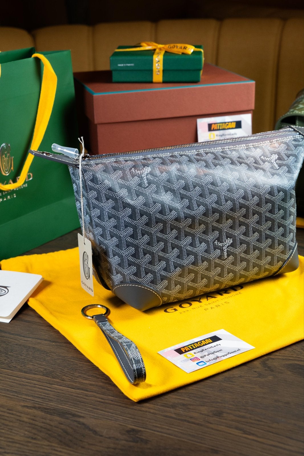 Goyard Bowling Tas Elephant Grey | NEW, Ophalen of Verzenden, Nieuw, Grijs