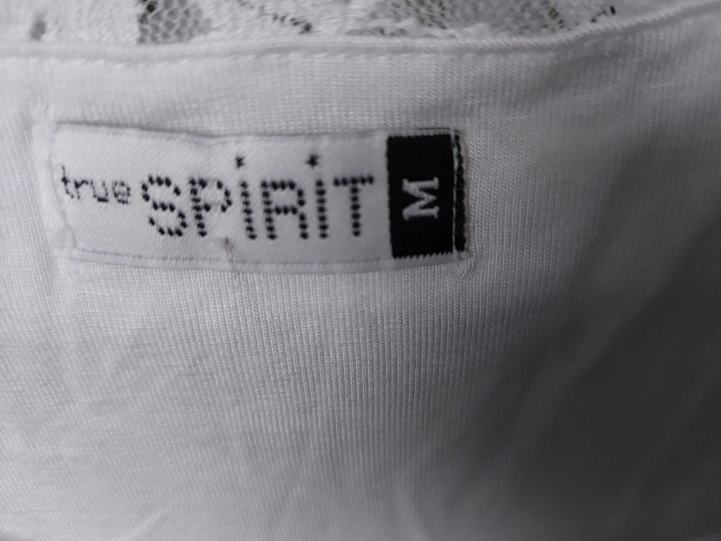 Dames "true Spirit" top met kant Mt:  M  Nieuw !!!, Kleding | Dames, Tops, Wit, Nieuw, Zonder mouw, "true Spirit"