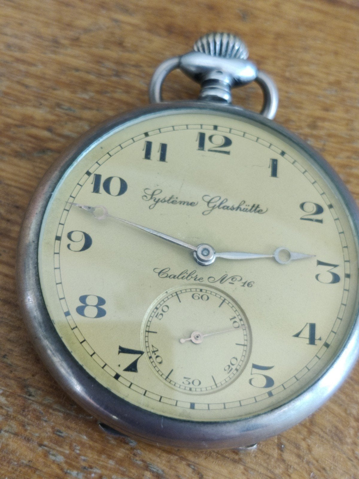 Système Glashutte calibre no 16 zakhorloge, Ophalen, Staal, Overige merken