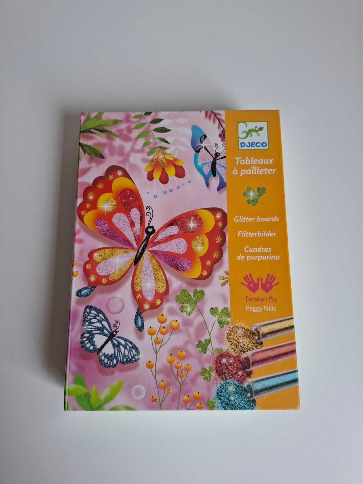 DJECO Glitter Boards Vlinders Knutselset, Ophalen of Verzenden