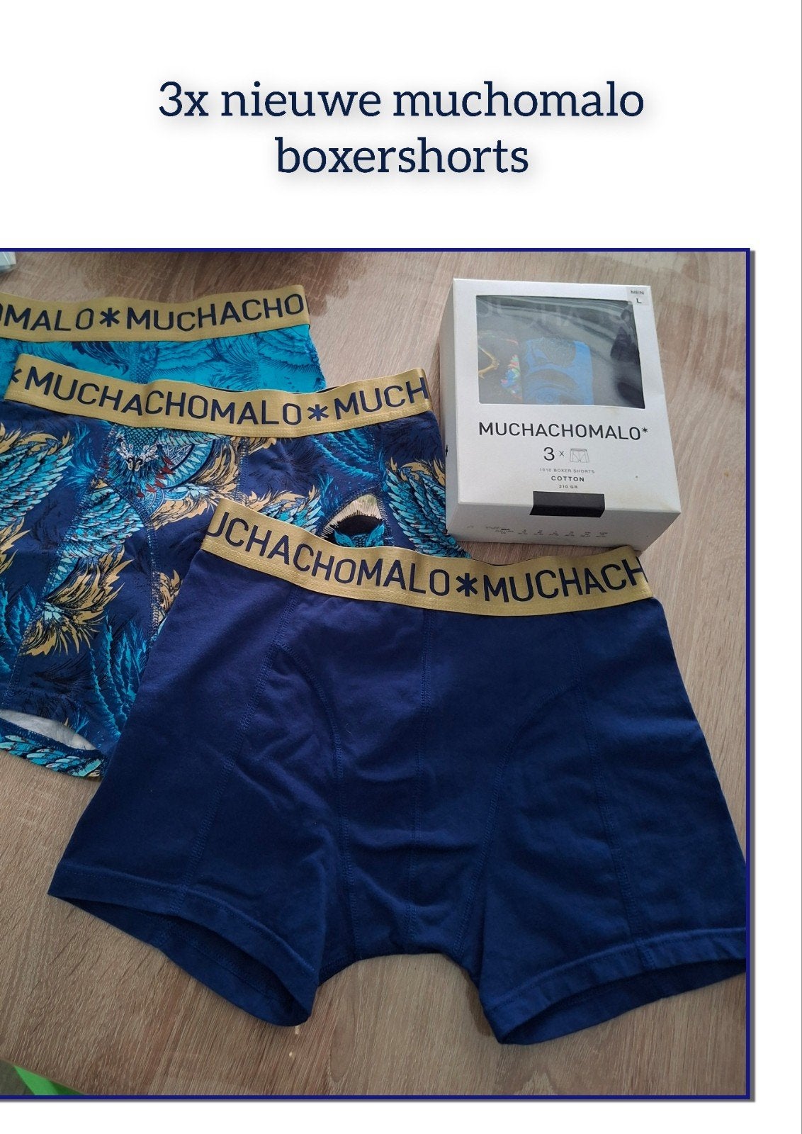 3x Nieuwe Muchachomalo Boxershorts, Ophalen of Verzenden, Meerkleurig, Muchachomalo, Boxer