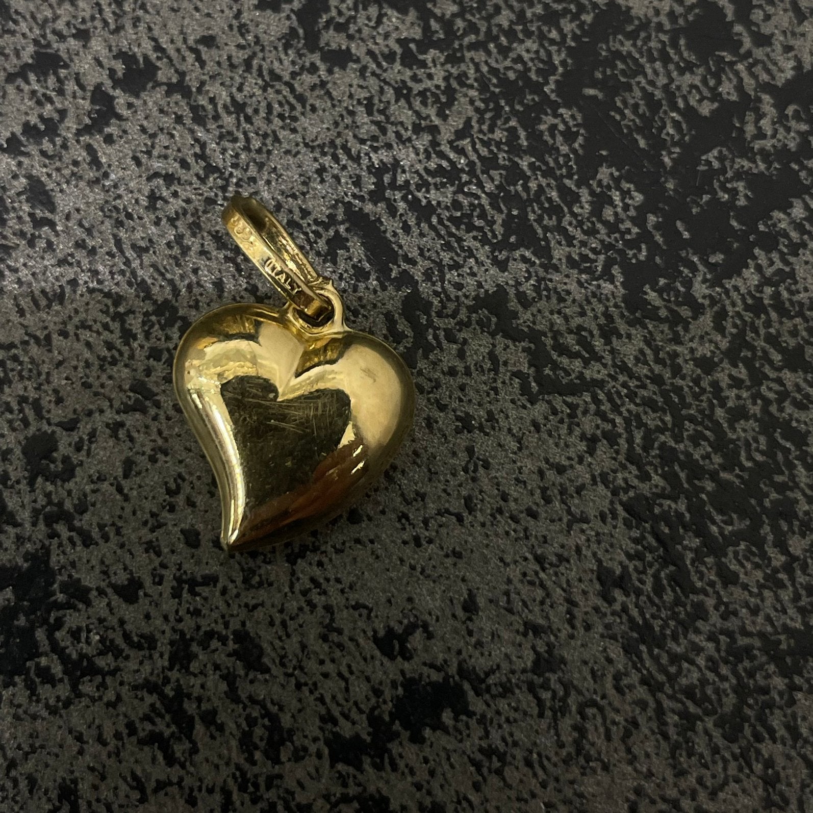 14k gouden hart hanger, Sieraden, Tassen en Uiterlijk, Kettinghangers, Ophalen of Verzenden, Zo goed als nieuw, Hart, Goud