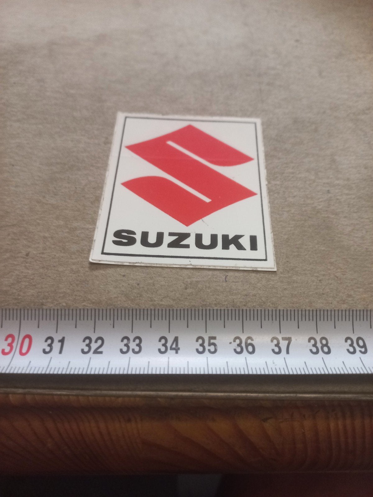 Suzuki logo sticker / embleem, Ophalen of Verzenden, Gebruikt