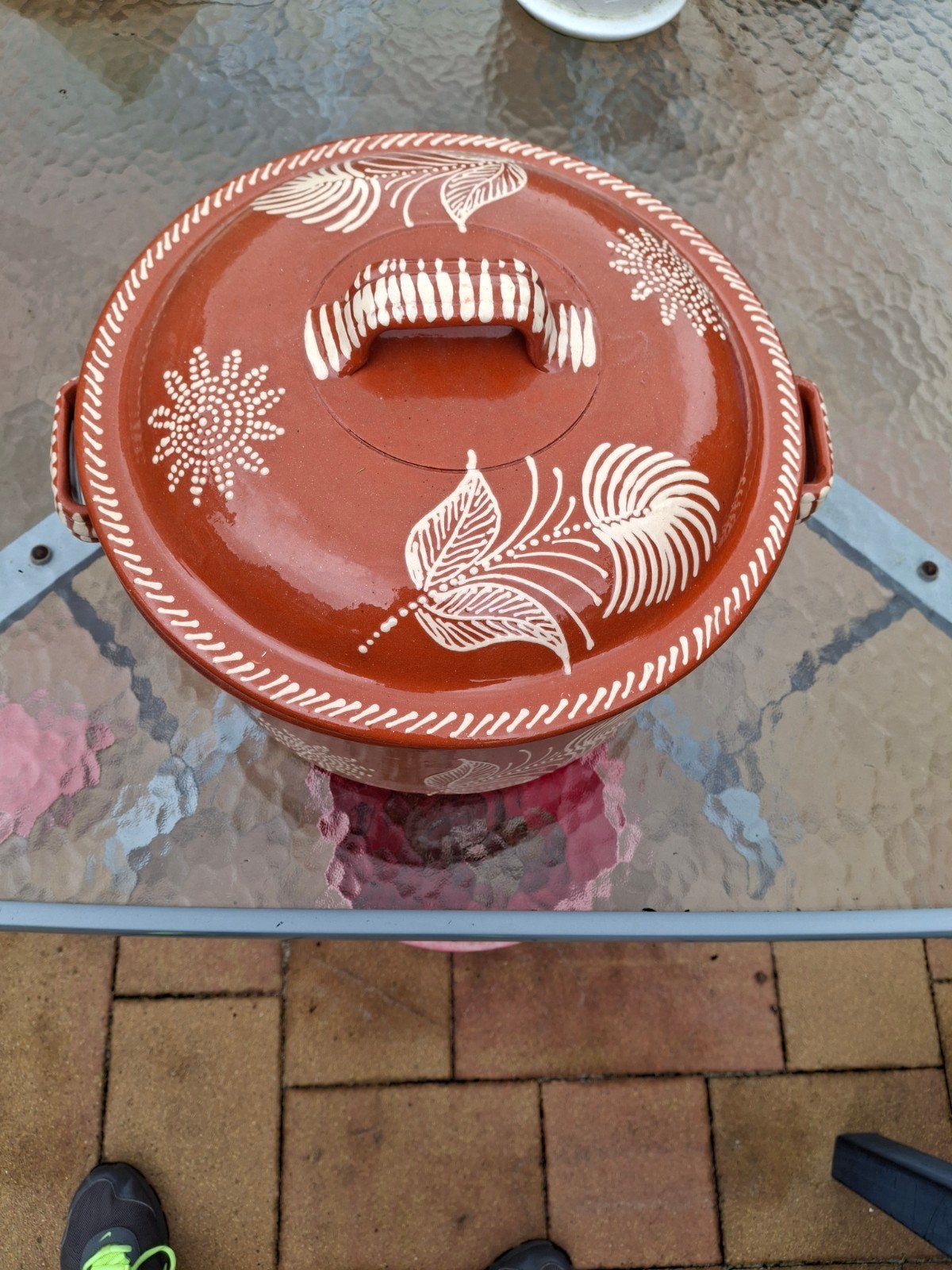 Traditionele Portugese Tajine - Aardewerk, Ophalen, Tajine, Zo goed als nieuw, Steen/keramiek