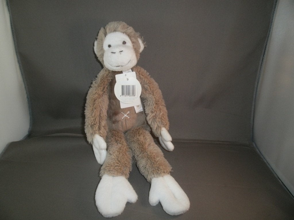 happy horse aap clay monkey Mickey 33 cm bruin harig wit, Overige karakters, Happy Horse, Ophalen of Verzenden, Middelgroot (20 tot 80 cm)