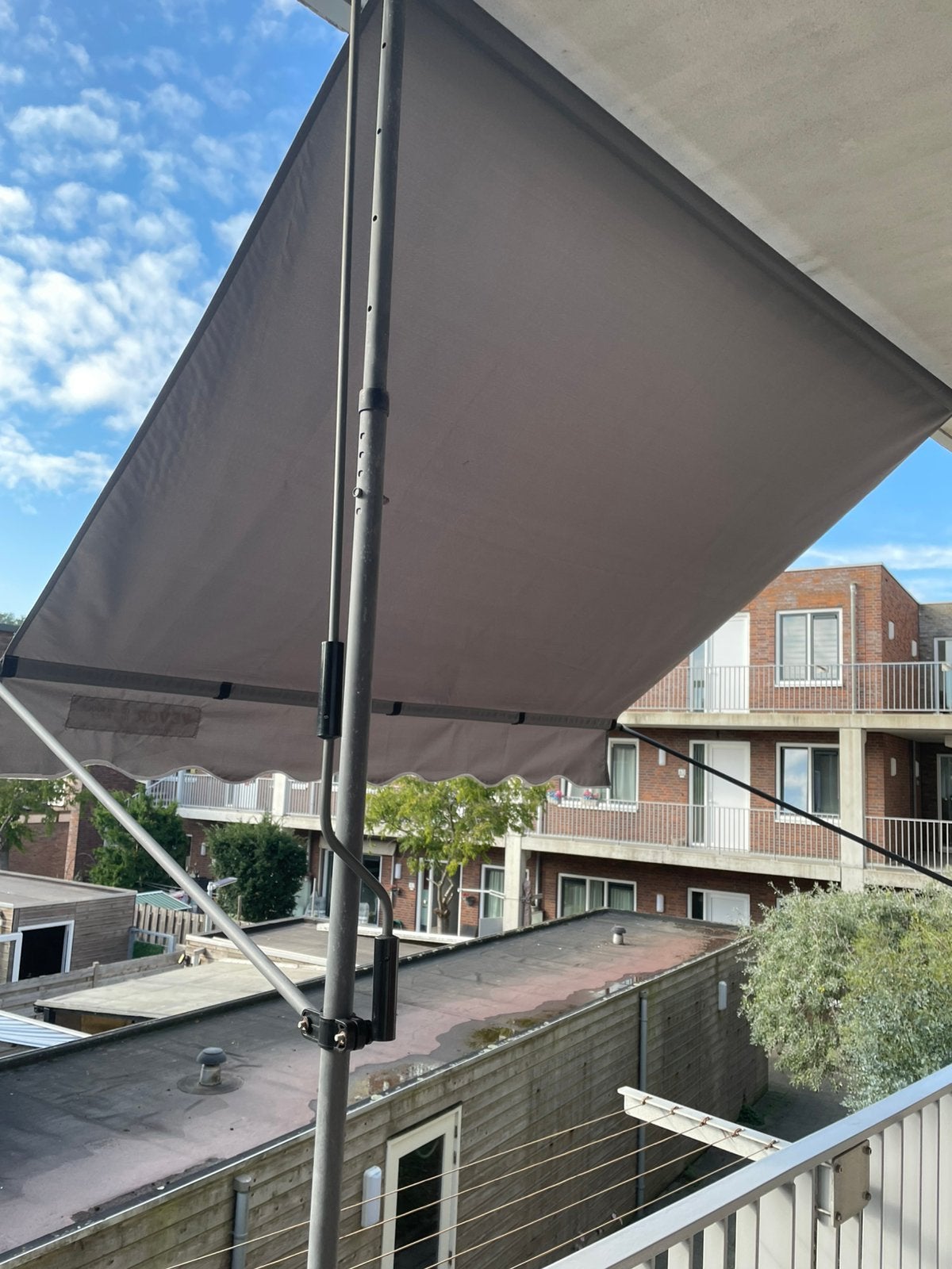 Balkon klemluifel Vervor 2 meter breed (OPHALEN), Tuin en Terras, Minder dan 150 cm, Ophalen, Zo goed als nieuw