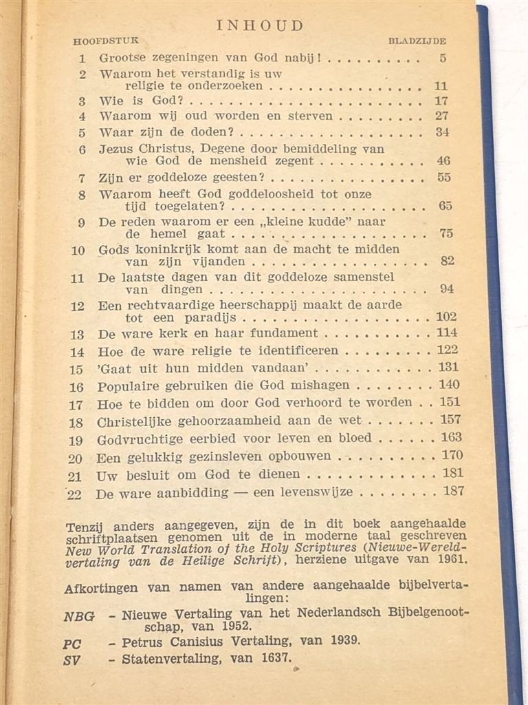 De Waarheid die tot Eeuwig Leven Leidt — Jehovas, 1968, Ophalen of Verzenden, Gelezen