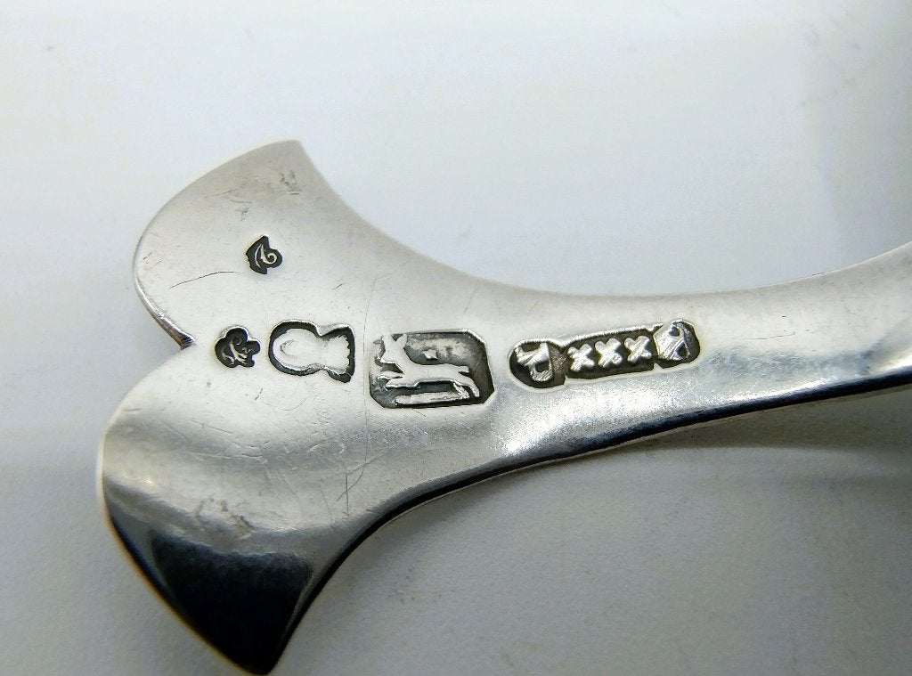 Zilveren theeschepje, J.A. de Haas, Amsterdam, 1798, Antiek en Kunst, Verzenden, Zilver