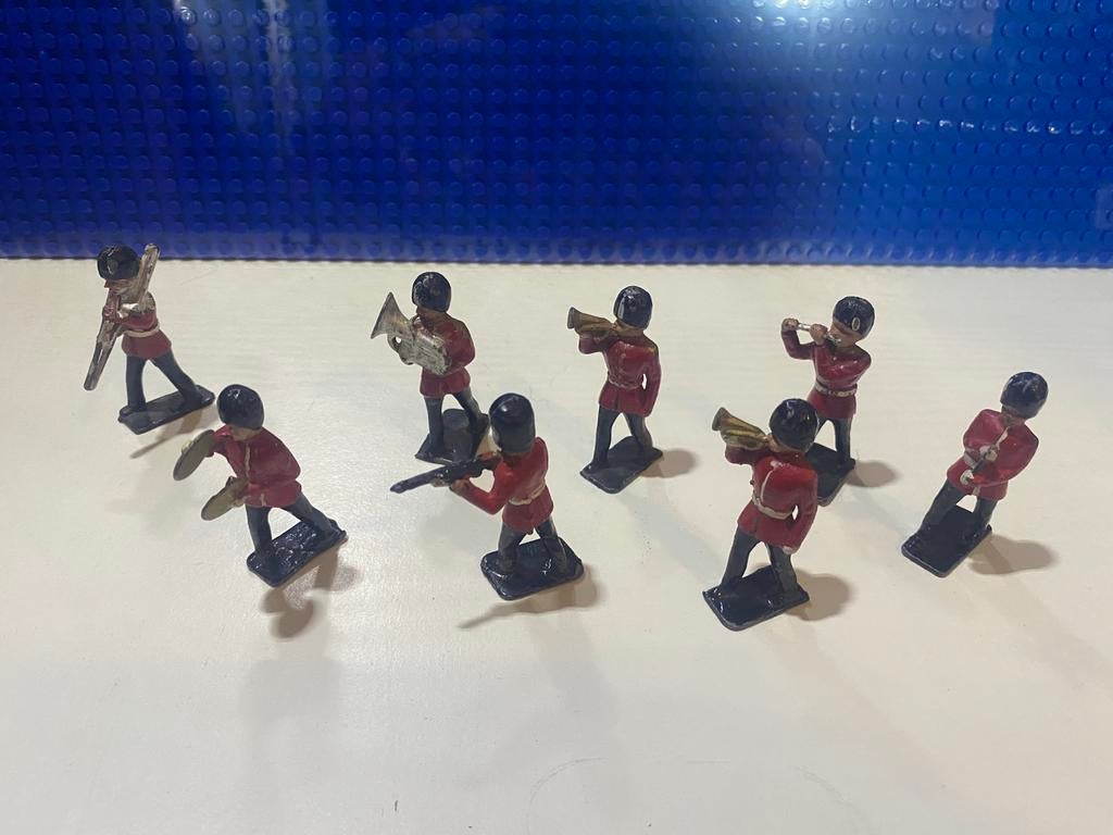 Britains - British Army - muziekkorps - metaal, Verzamelen, Ophalen of Verzenden, Gebruikt