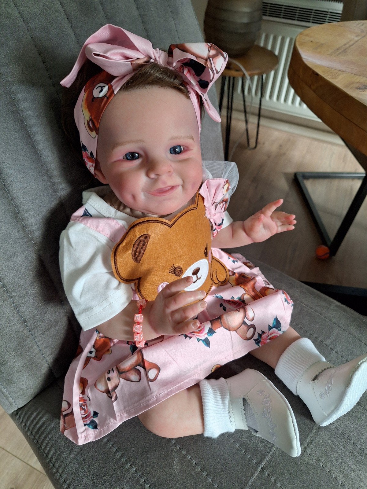 prachtige rebornpop verkocht, Verzamelen, Ophalen of Verzenden, Zo goed als nieuw, Pop