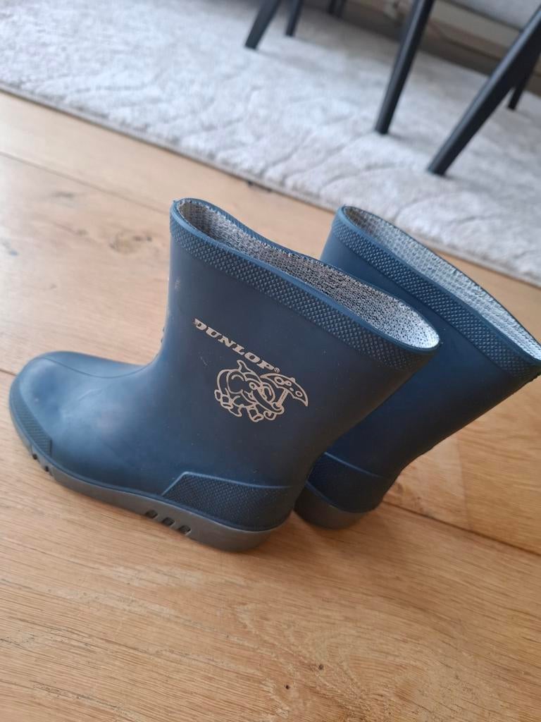 Dunlop regenlaarzen blauw maat 23, Ophalen of Verzenden, Gebruikt, Dunlop, Laarzen