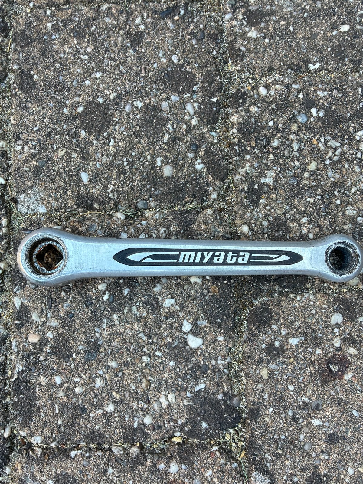 Miyata Vintage Crankstel - Klassiek Fiets Onderdeel, Fietsen en Brommers, Gebruikt, Aluminium, Oldtimerfiets, Ophalen
