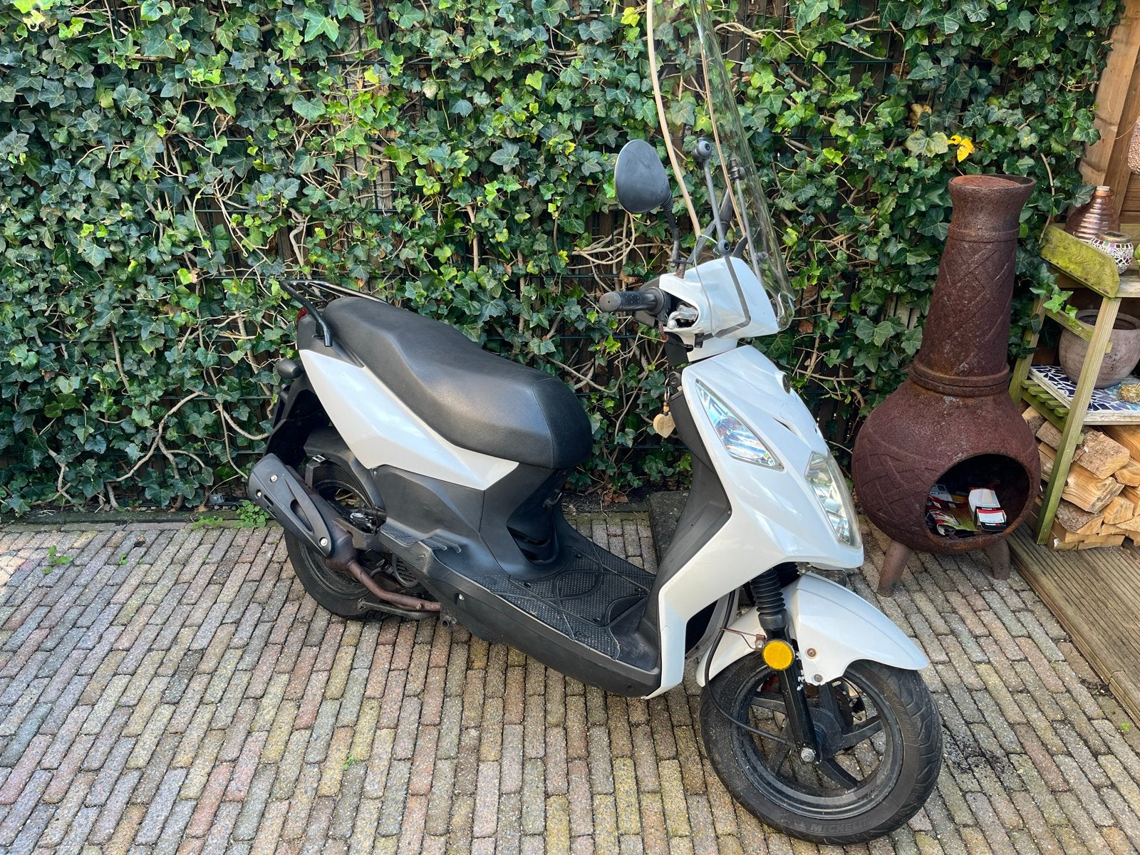 Sym Orbit 2 Scooter - Wit. 2013 brom uitvoering, Fietsen en Brommers, Ophalen, Gebruikt, Maximaal 45 km/u, 49 cc