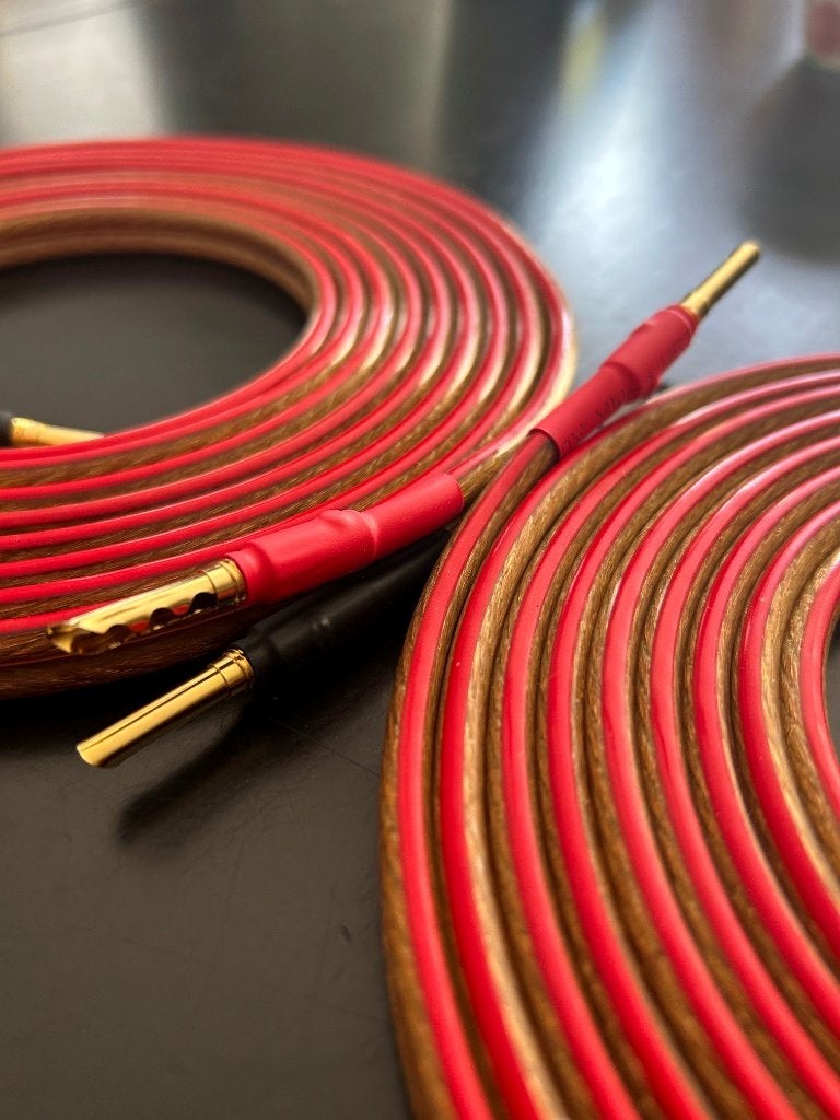MultiStrand OFC speakerkabel, 2x 3,8 mtr - BFA stekkers, Audio, Tv en Foto, Overige merken, Ophalen of Verzenden, Zo goed als nieuw