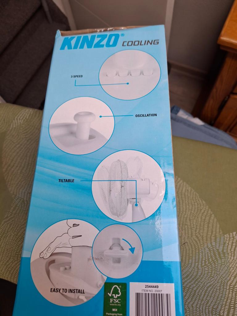 Tafelmodel, Witgoed en Apparatuur, Ophalen of Verzenden, Nieuw, Tafelventilator