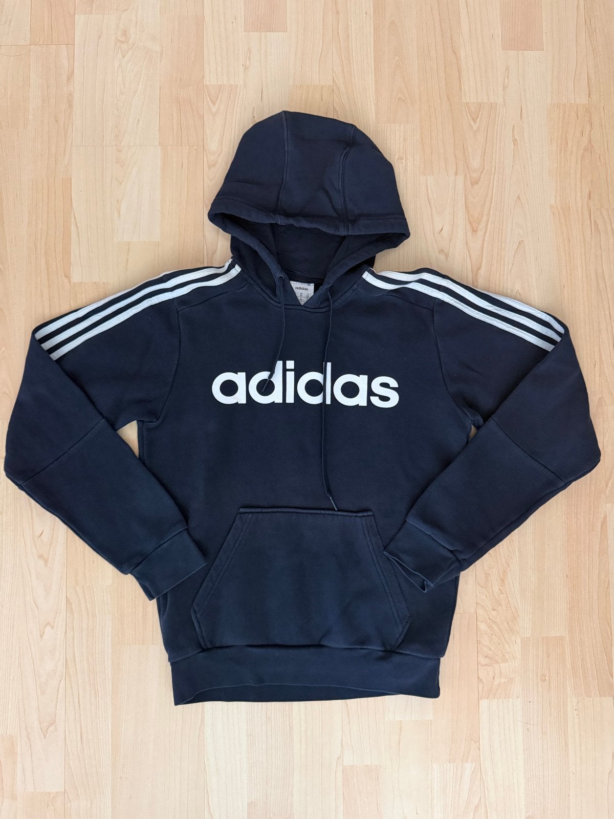 Adidas Blauwe Logo Hoodie Maat XS - Zo goed als nieuw, Ophalen of Verzenden, Zo goed als nieuw, Maat 46 (S) of kleiner, Blauw
