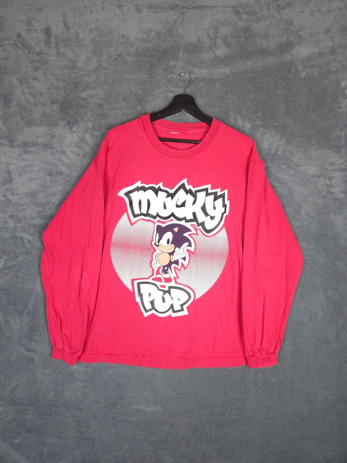 Vintage Mucky Pup T-shirt 90s European Lemonade Hardcore Pun, ., Zwart, Maat 56/58 (XL), Ophalen of Verzenden