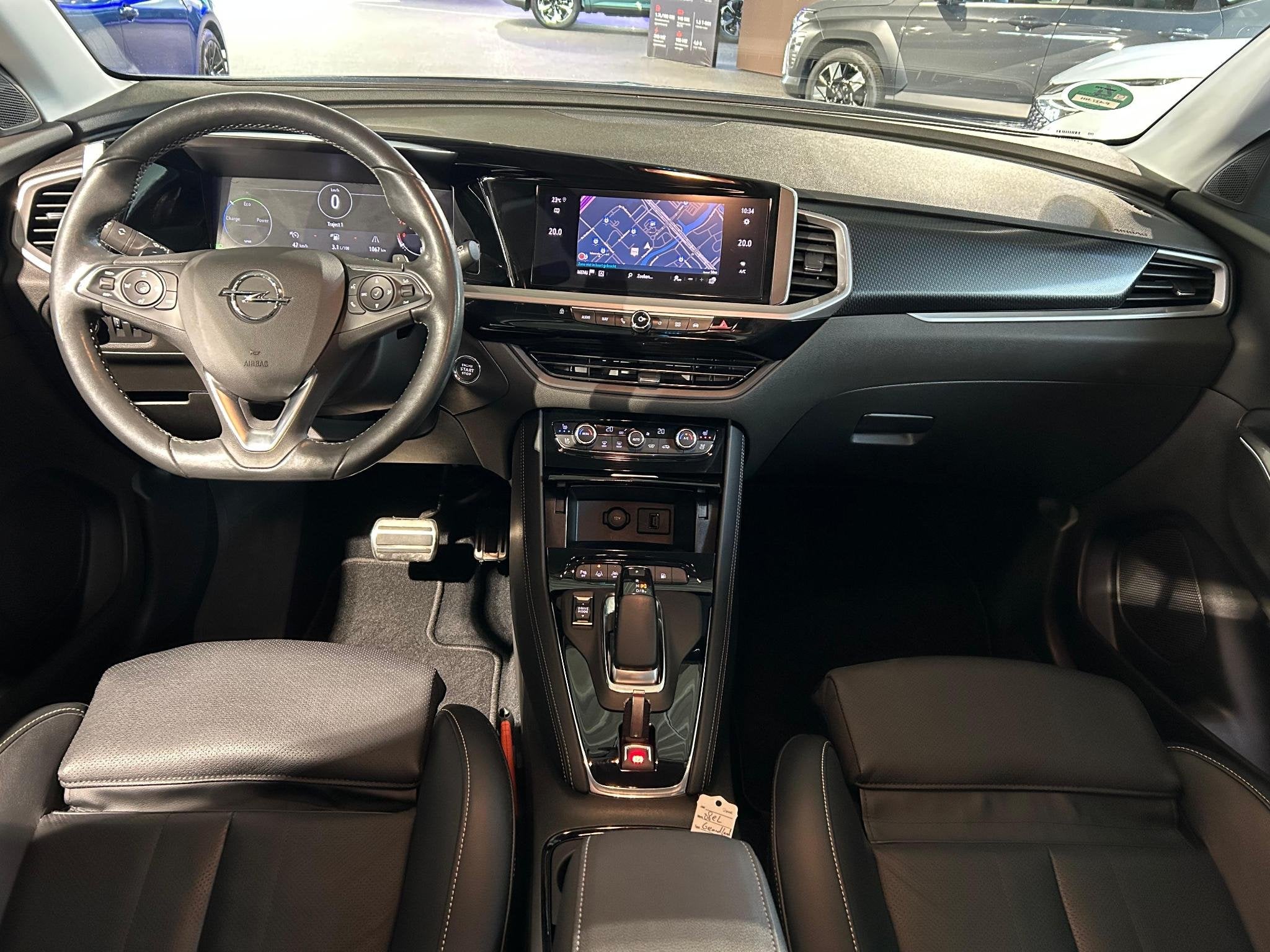 Opel Grandland 1.6 Turbo Plug-In Hybrid GS Line | Verwarmde, Auto's, Opel, 4 cilinders, Met garantie (alle), Leder en Stof, Bedrijf