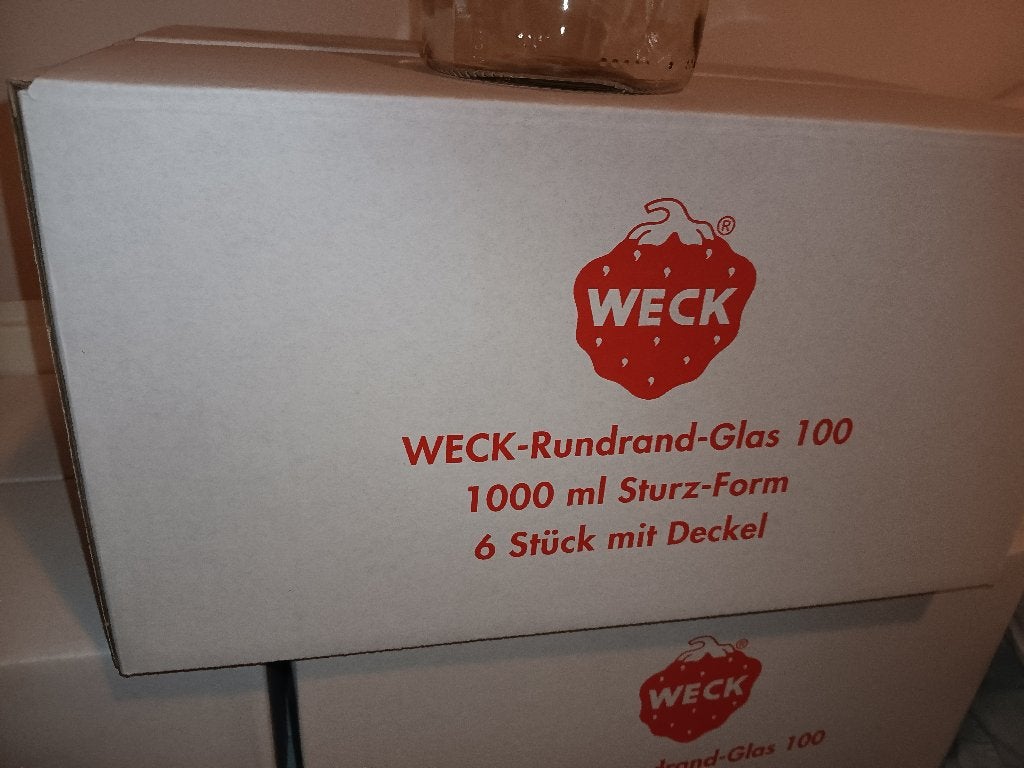 WECK Potten weck glazen 6 stuks, Pot, Bus of Blik, Nieuw, Ophalen of Verzenden, Glas