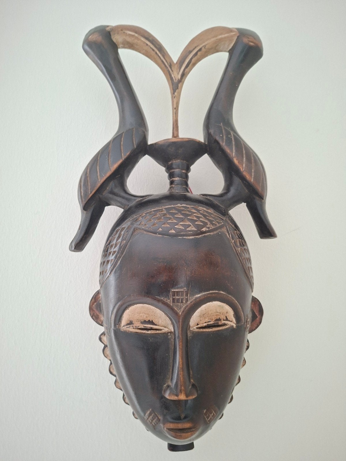 Masker -Hout- mblo-Bauole-Ivoorkust, Ophalen of Verzenden