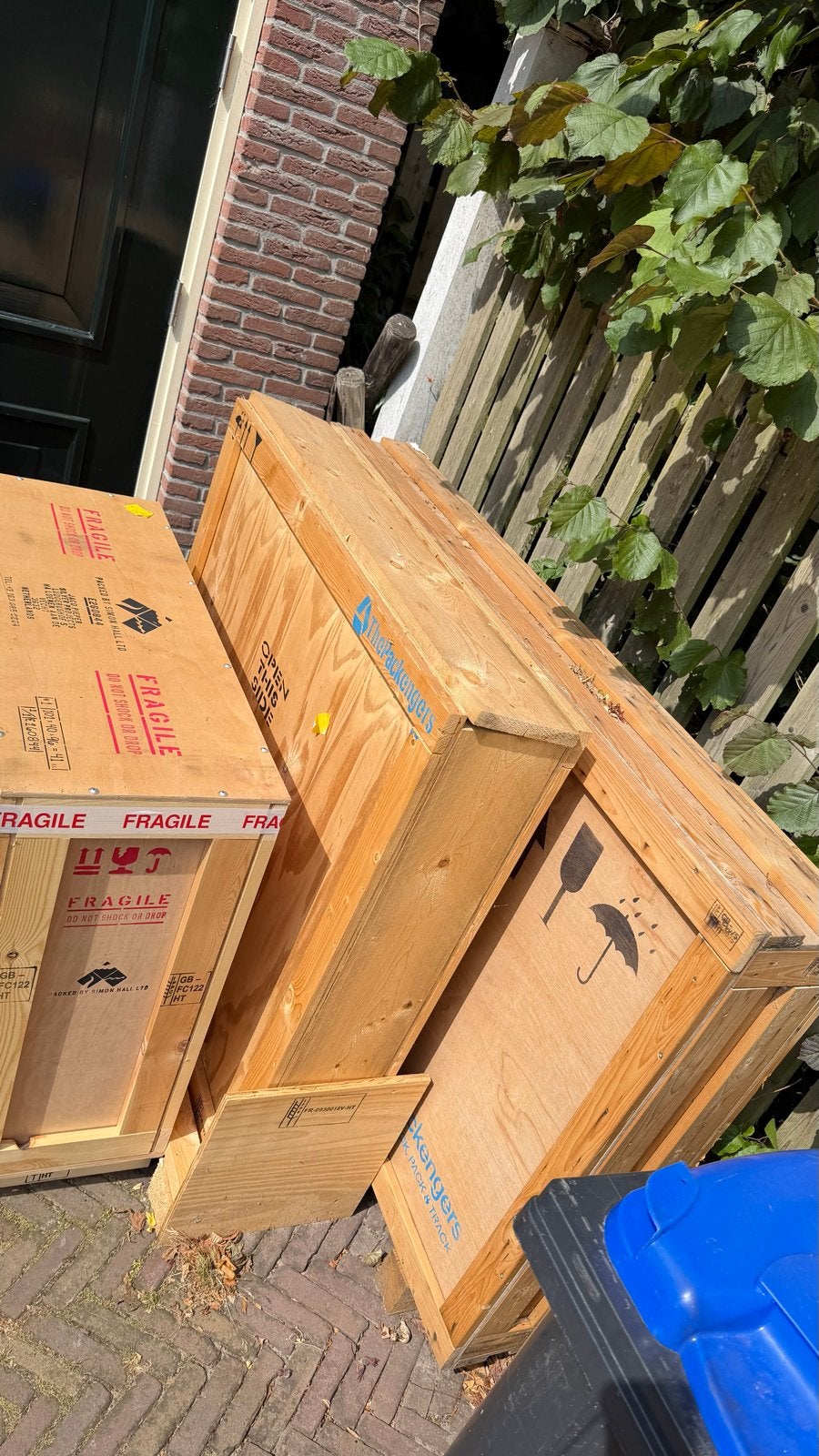 Houten verhuisdozen / transportkisten, Gebruikt, 100 cm of meer, 60 cm of meer, Bak of Kist