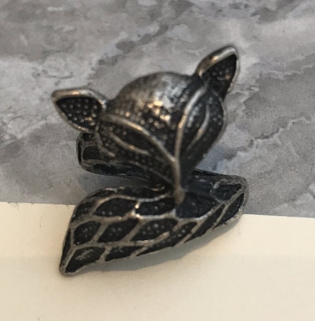 Ring Tibet zilver handgemaakt 'Vosje' maat 19 -NIEUW-, 19 tot 20, Nieuw, Ophalen of Verzenden, Dame of Heer