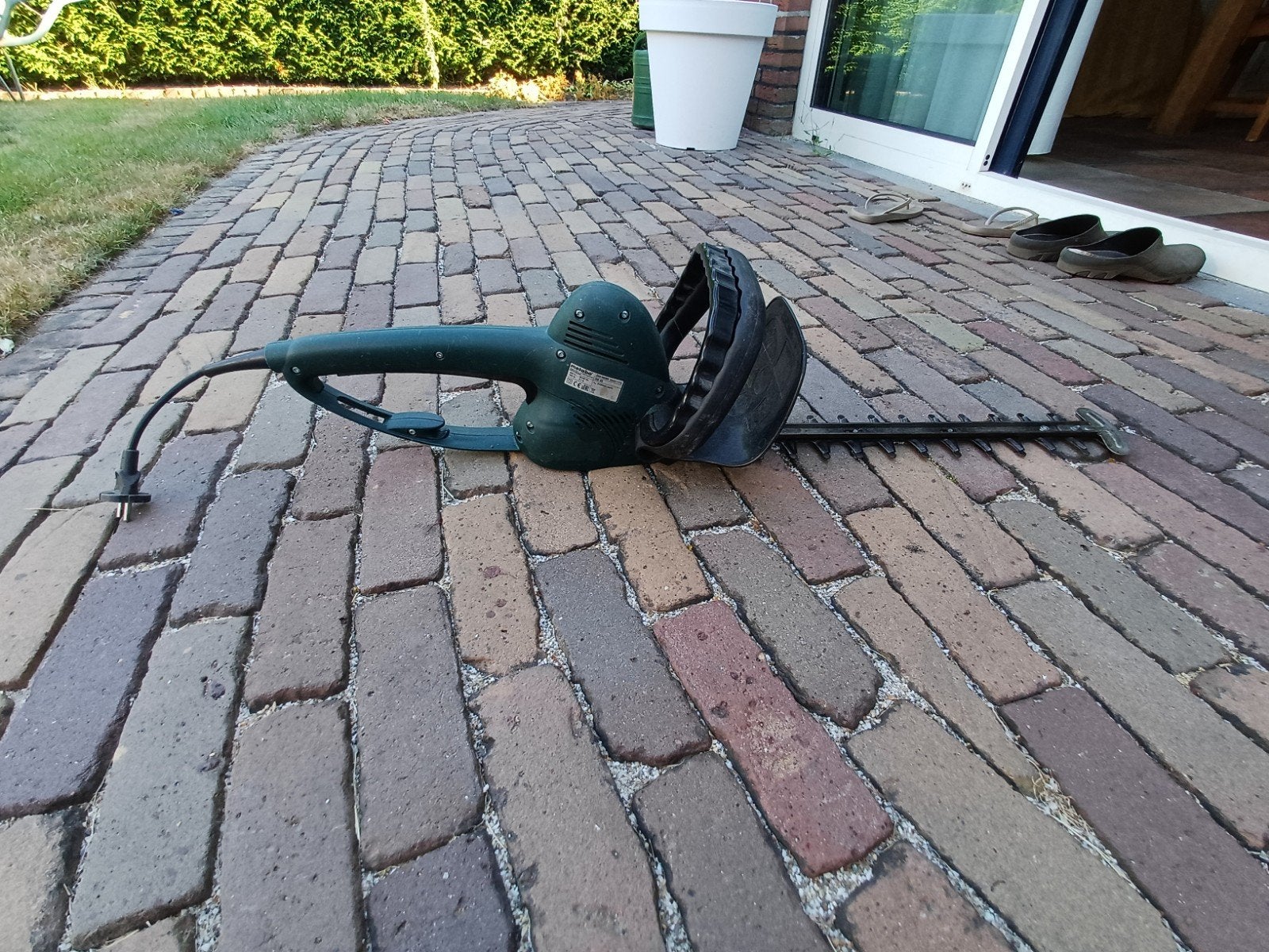 Metabo HS 45 elektrische heggenschaar, Ophalen of Verzenden, Gebruikt, Elektrisch, Metabo