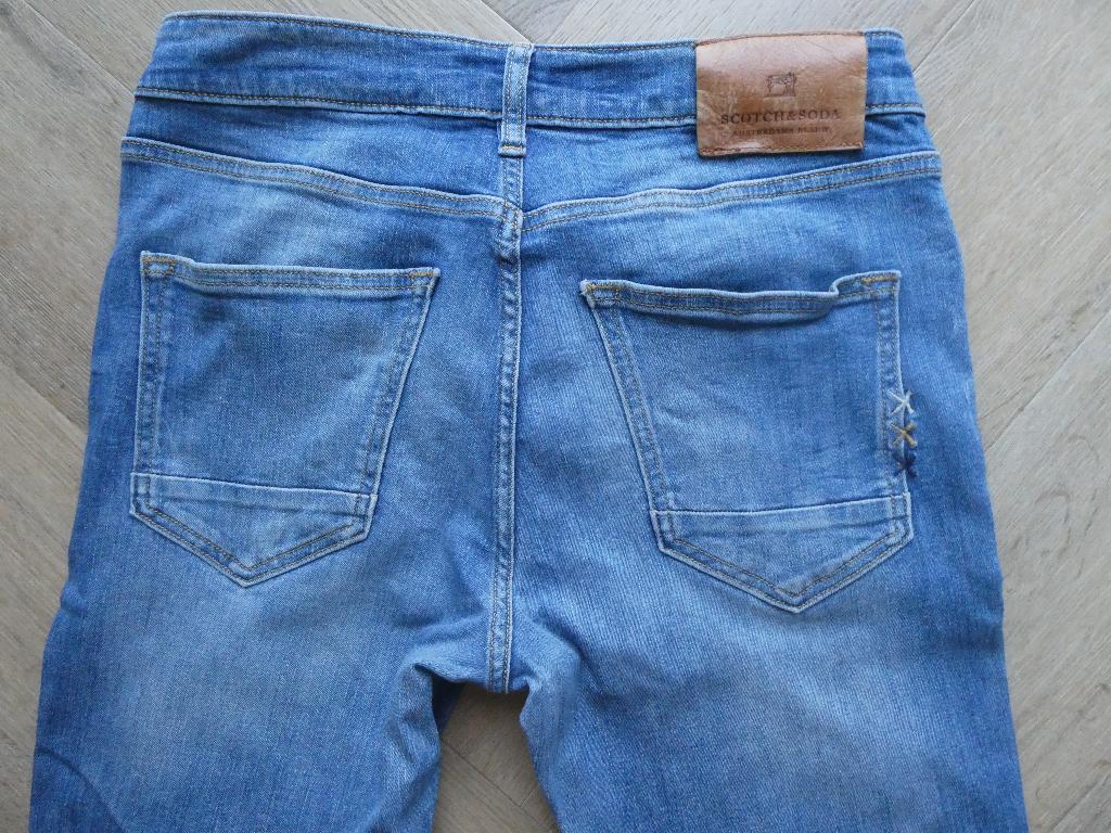 Mooie Scotch & Soda, Skim spijkerbroek maat 30-32, Blauw, W32 (confectie 46) of kleiner, Ophalen of Verzenden, Zo goed als nieuw