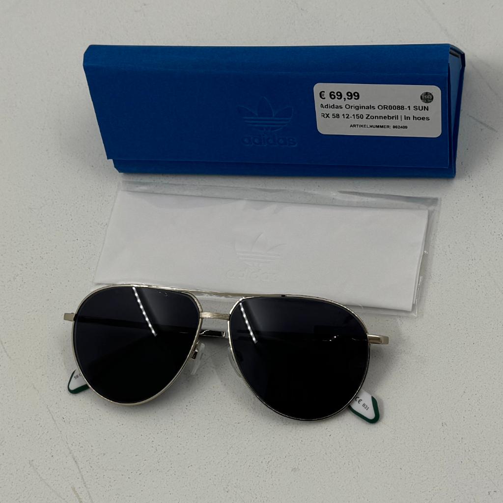 Adidas Originals OR0088-1 SUN RX 58 12-150 zonnebril zwart, Sieraden, Tassen en Uiterlijk, Zonnebrillen en Brillen | Heren, Overige merken