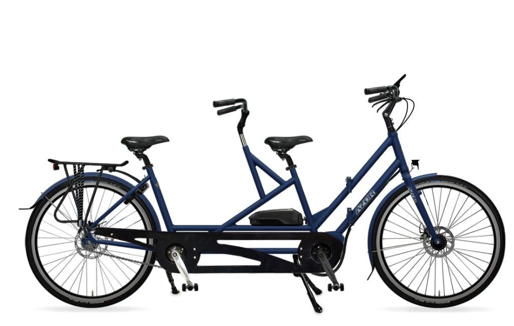 Azor vouwbare elektrische tandem midden motor uit voorraad, Minder dan 10 versnellingen, Opvouwbaar, Nieuw, Ophalen of Verzenden
