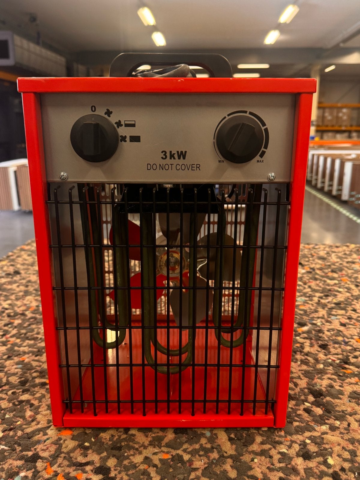 4tecx Fan Heater 3kW - Krachtige Elektrische Kachel, 30 tot 80 cm, Kachel, Minder dan 60 cm, Ophalen of Verzenden