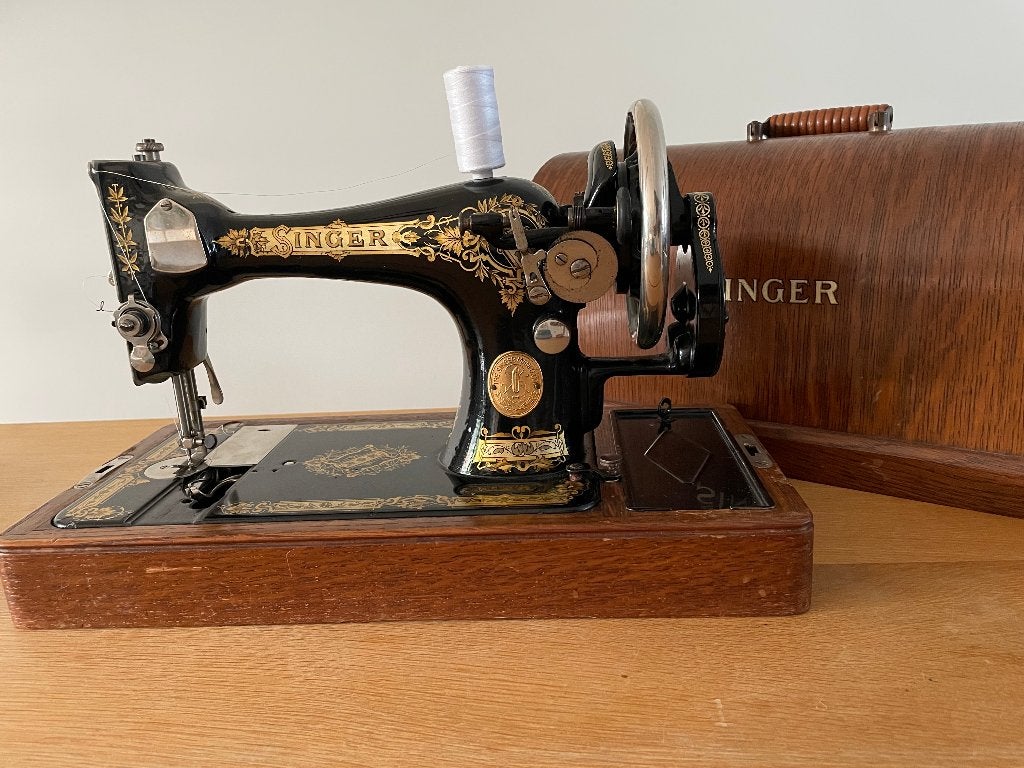 Singer handmatige naaimachine, Antiek en Kunst, Ophalen