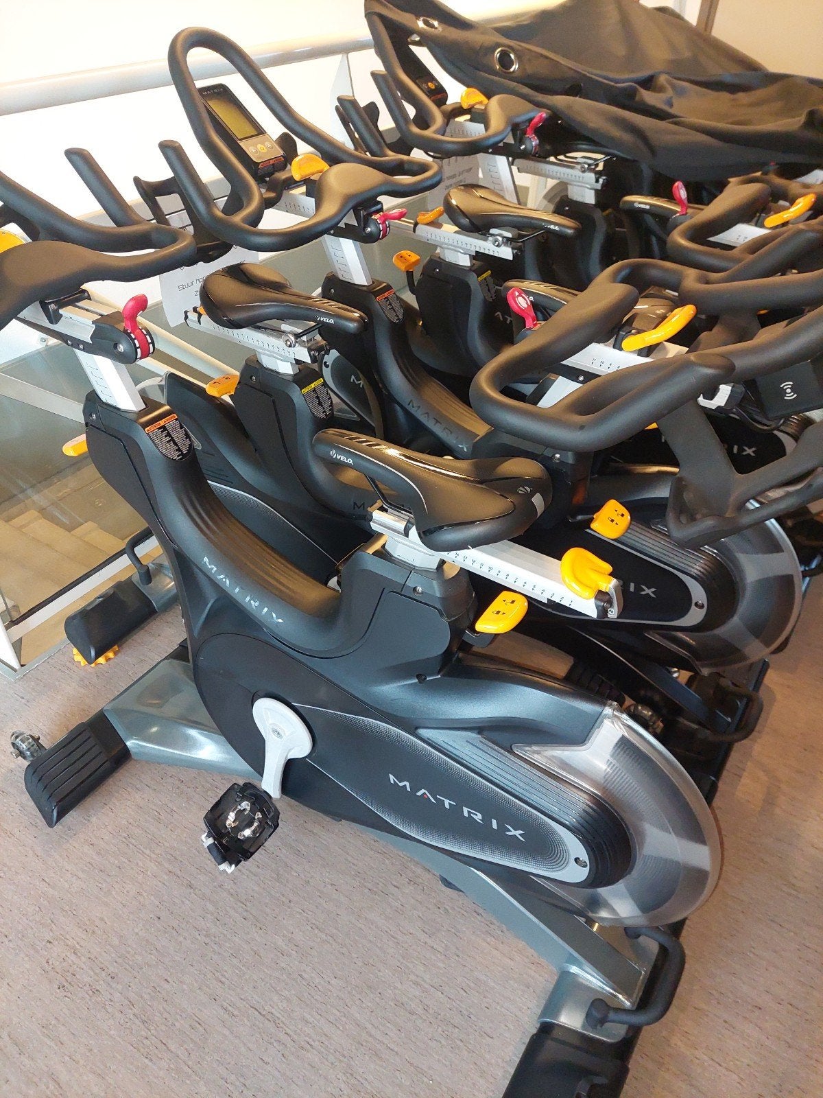 Matrix Spinningfiet (9stuks) - Perfect voor Thuis of Sportsc, Ophalen, Gebruikt, Spinningfiets, Metaal