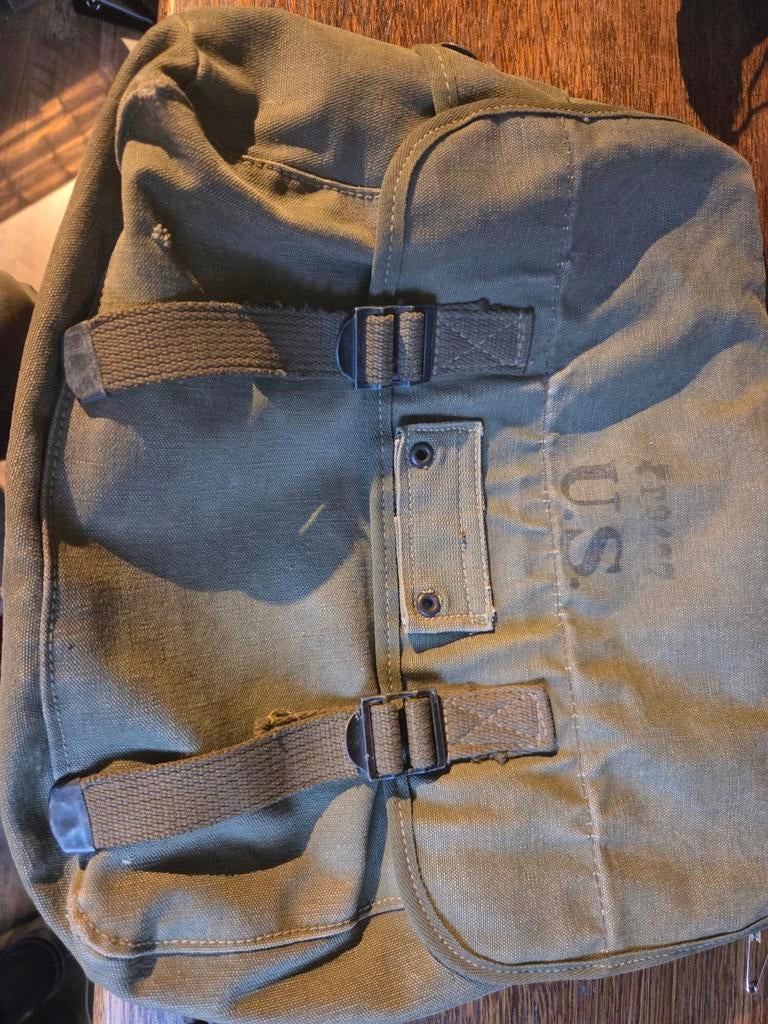 Ww2 us musette bag, Verzamelen, Militaria | Tweede Wereldoorlog, Ophalen of Verzenden, Amerika