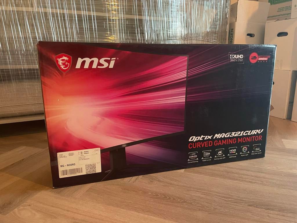 MSI 32 inch Gaming Monitor, Computers en Software, Monitoren, Gebruikt, 60 Hz of minder, DisplayPort, HDMI, USB-C, Gaming, Curved