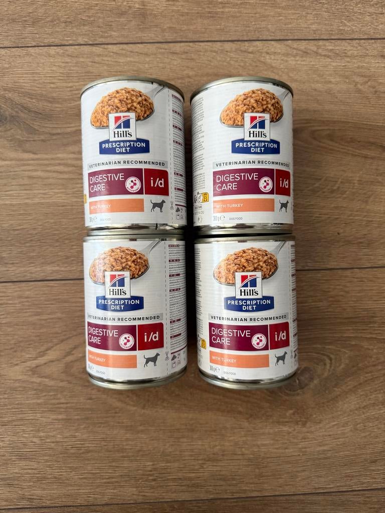Natvoer hond 4x Hill’s Digestive Care I/D kalkoen, Dieren en Toebehoren, Dierenvoeding, Ophalen of Verzenden, Hond