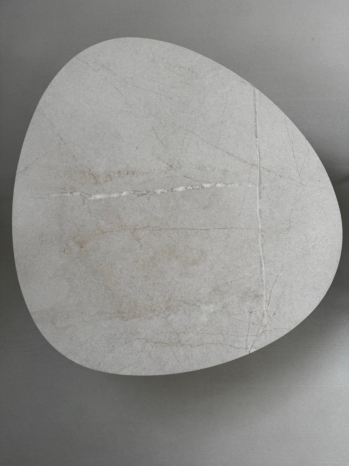 Set van 2 Metaform keramische salontafels, kiezelkleur, Overige materialen, Zo goed als nieuw, Overige vormen, 5 – 50