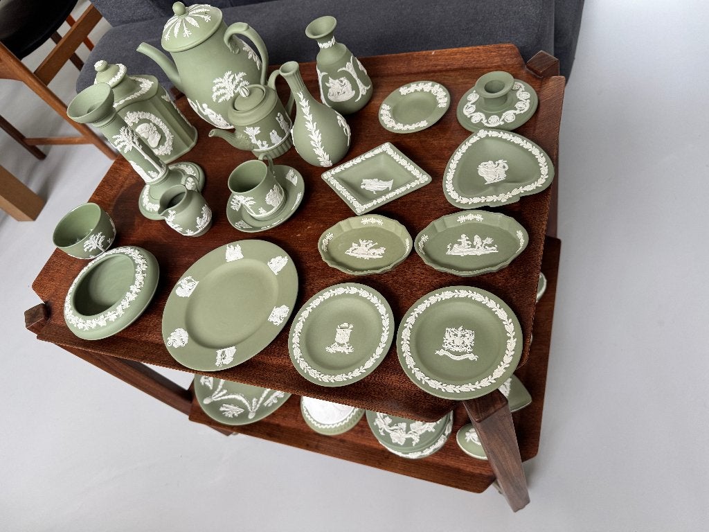 Fantastische verzameling Wedgwood Jasperware, Ophalen of Verzenden