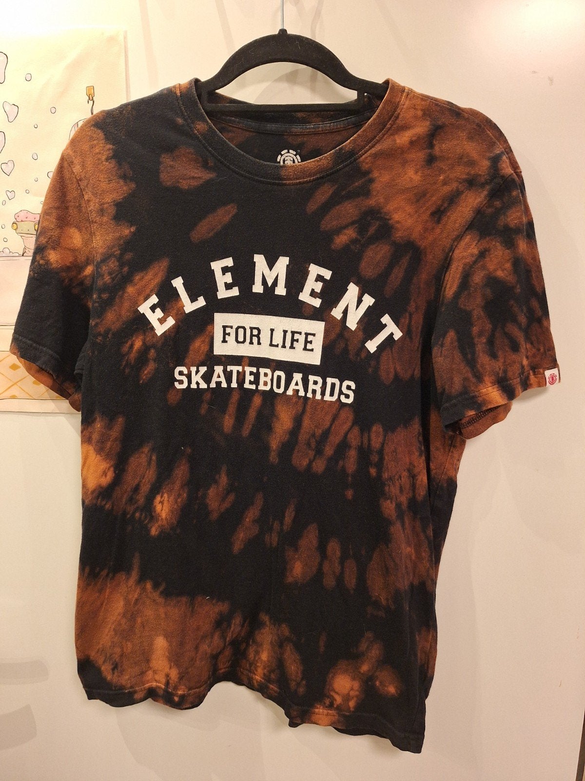 indeknoop - tie dye element skate shirt maat S, Verzenden, Gedragen, Maat 46 (S) of kleiner