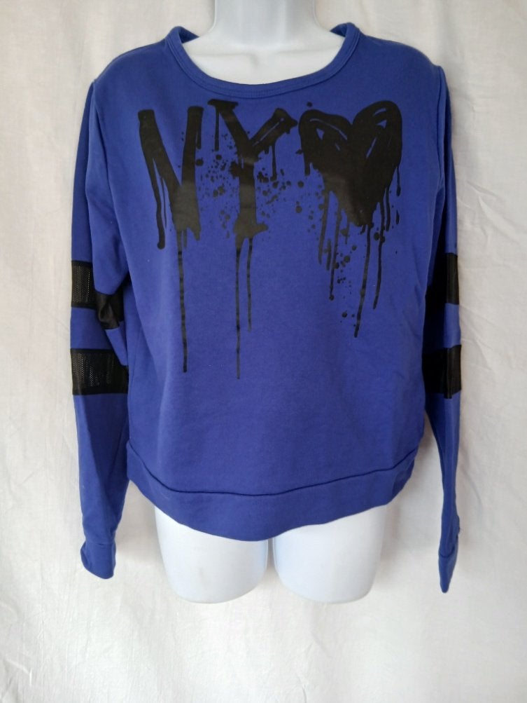 Stoere donkerblauwe trui mt 36/38 merk Bonprix, Blauw, ., Ophalen of Verzenden, Zo goed als nieuw