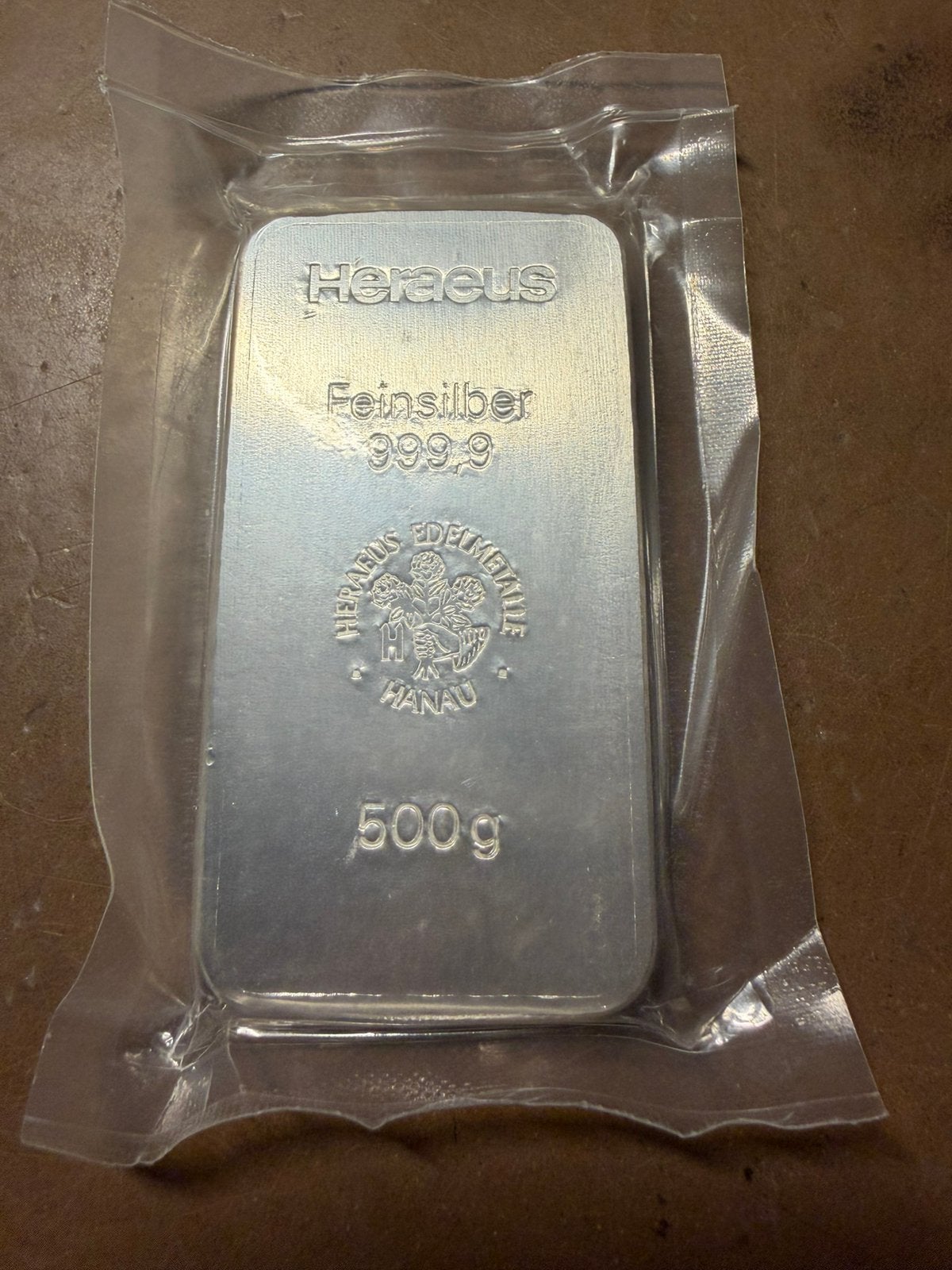 500 gram gesealde Heraeus, Verzenden, Zilver