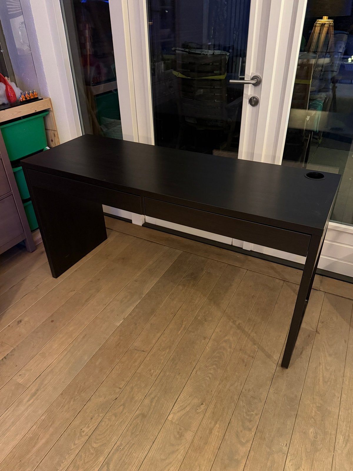 IKEA Micke bureau zwart, Huis en Inrichting, Ophalen, Zwart, Gebruikt, IKEA